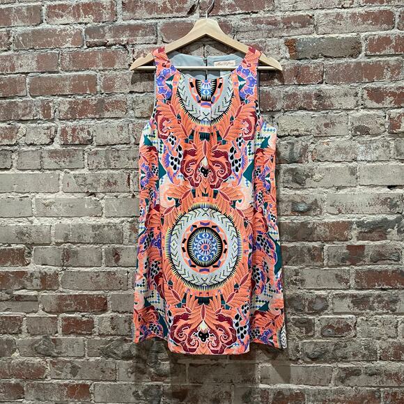 Mara Hoffman Neon Geometric Tunic Sheath Dress Size Medium - Picture 3 of 6